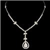 Image 2 : 18K White Gold 2.65ctw Diamond Necklace