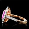 Image 3 : 18K Rose Gold 2.20ct Sapphire & 0.96ct Diamond Rin