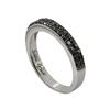 Image 2 : 14k White Gold 0.45ctw Black Diamond Ring