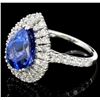 Image 2 : 18K White Gold 3.97ct Tanzanite & 1.12ct Diamond R