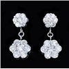 Image 1 : 18K Gold 2.68ct Diamond Earrings