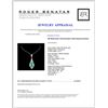 Image 3 : 18K White Gold 4.19ct Emerald & 0.90ct Diamond Pen
