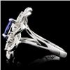 Image 3 : 18K White Gold 1.75ct Tanzanite & 1.22ct Diamond R