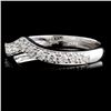 Image 2 : 18K White Gold 0.29ct Diamond Ring