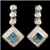 Image 1 : 18K Gold 0.82ctw Diamond Earrings