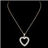 Image 2 : 14K Gold 0.58ctw Diamond Pendant
