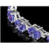Image 2 : 14k Gold 19.00ct Tanzanite & 0.75ct Diamond Brace