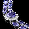 Image 2 : `14k Gold 21.00ct Tanzanite & 1.55ct Diamond Brace