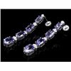 Image 2 : `14k Gold 7.00ct Tanzanite & 0.50ct Diamond Earrin