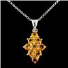 Image 1 : 14K Gold 1.28ctw Topaz Pendant