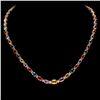 Image 1 : `14k Gold 32.00ct Sapphire & 1.50ct Diamond Neckla