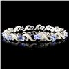 Image 2 : 14K Gold 5.52ct Tanzanite & 0.41ctw Diamond Bracel