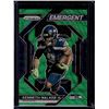 Image 1 : Kenneth Walker Green Wave Prizm Emergent 2023 Panini Prizm #H-14