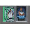 Image 1 : Anthony Edwards 2023 Panini Prizm Green Prizm Dominance #15 & Select Neon Icon #5