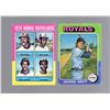 Image 1 : Rookie Cards George Brett & Jim Rice - Brett not in great condition & Rice in good condition.