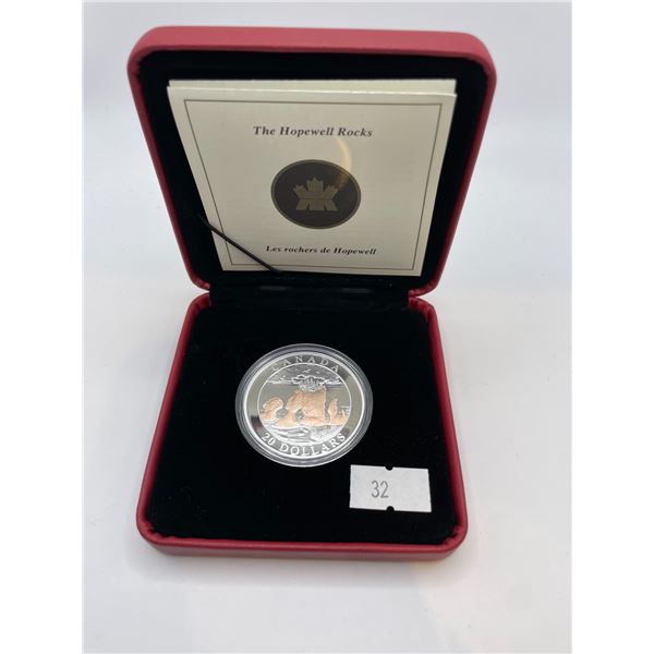 The Hopewell Rocks RCM Coin 31.39g 999 Silver - Beck Auctions Inc.