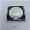 Image 2 : 1997 Lowest Mintage Year Canadian Silver Maple Leaf 1 Troy Ounce .9999 Silver