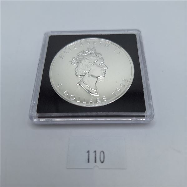 1998 Canadian Silver Maple Leaf 1 Troy Ounce .9999 Silver