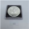 Image 2 : 1999 Canadian Silver Maple Leaf 1 Troy Ounce .9999 Silver