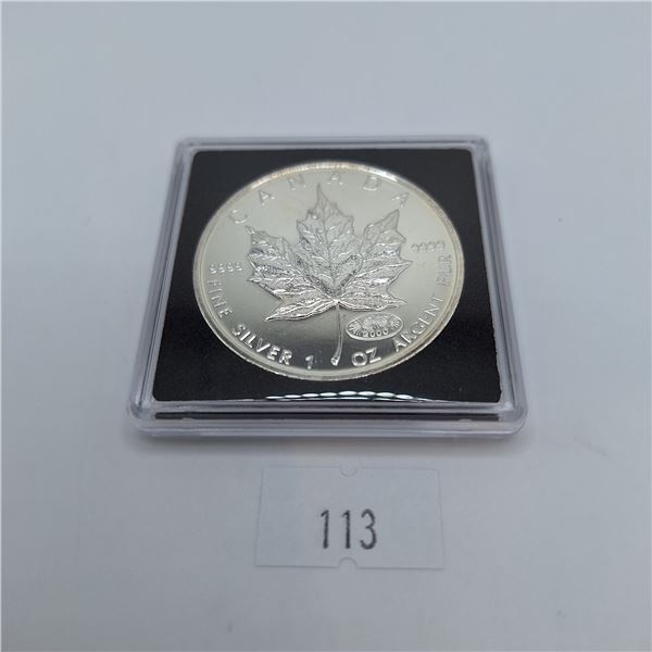 2000 Privy Marked Canadian Silver Maple Leaf 1 Troy Ounce .9999 Silver