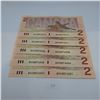 Image 1 : 5 $2 Canadian Banknotes