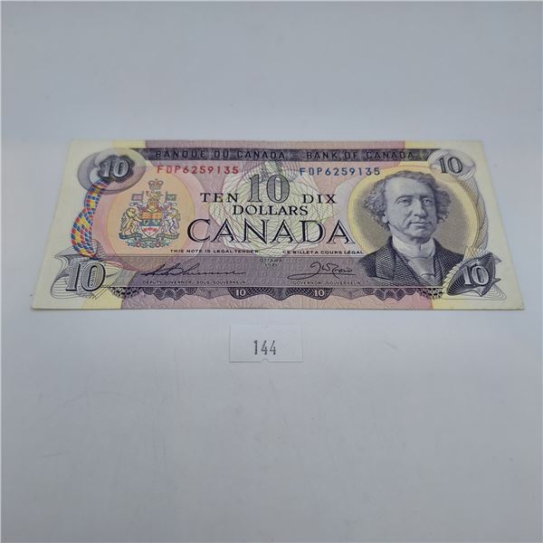 1971 $10 Canadian Banknote