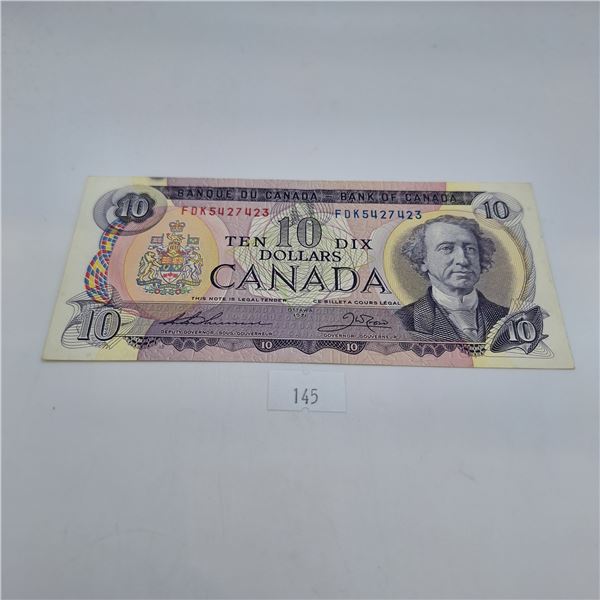 1971 $10 Canadian Banknote