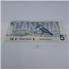 Image 2 : 1986 $5 Canadian Banknote