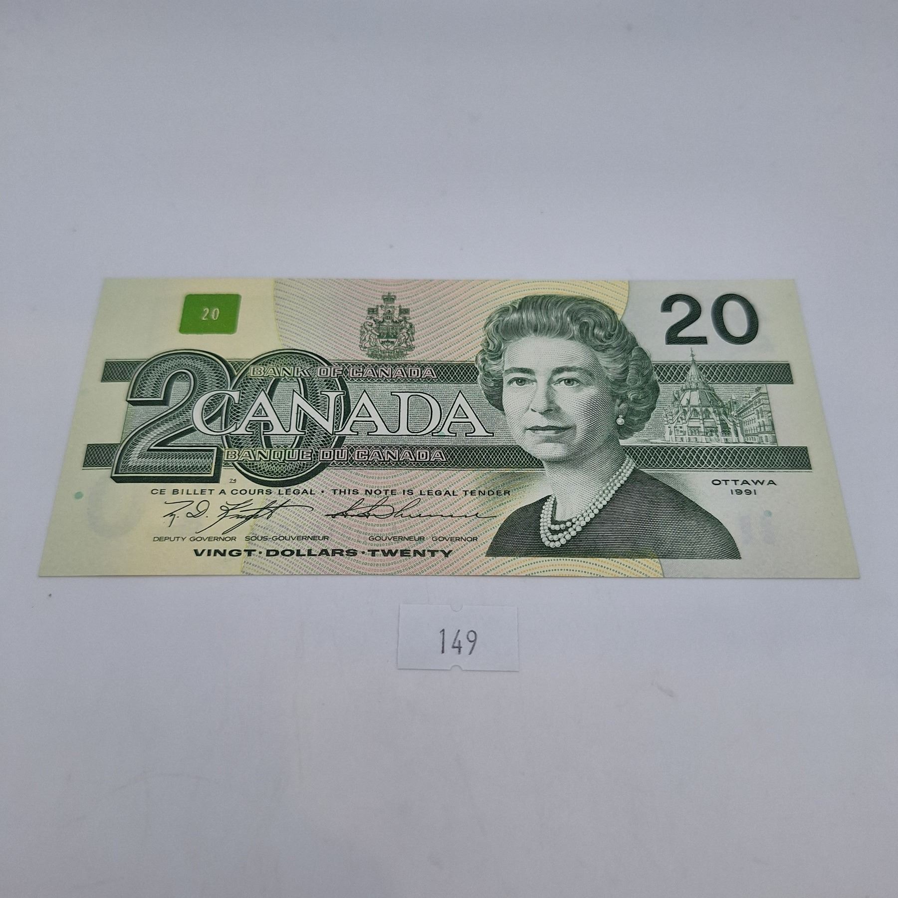 1991 $20 Canadian Banknote