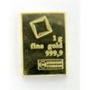 Image 2 : 1 Gram .9999 Fine Gold Valcambi Suisse Bar 