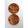 Image 2 : 10 x 1 Oz .999 Fine Copper Grizzly Bear Art Rounds 