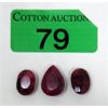 Image 1 : 35.5 CTW Loose Ruby Gemstones