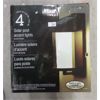 Image 1 : Set of 4 Solar Post Accent Lights - Black Finish