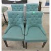 Image 1 : 4 Abbyson Teal Accent Chairs - Customer Returns