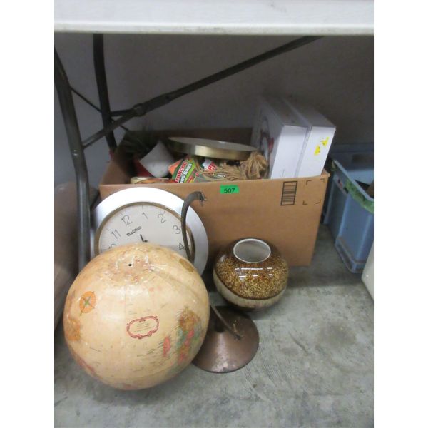 Box Lot of Assorted Household Goods