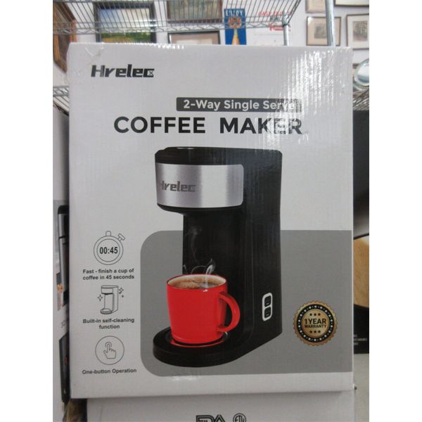 New Hrelec 2-Way Singe Serve Coffee Maker