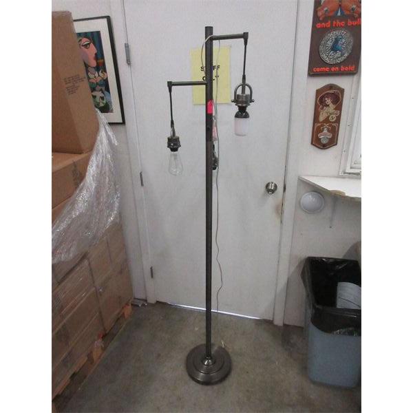 6' Tall Metal 3 Bulb Floor Lamp