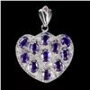 Image 1 : Natural Amethyst Rhodolite Garnet Pendant