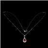 Image 2 : Natural Pigeon Blood Red Ruby Necklace