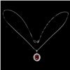 Image 3 : Natural Pigeon Blood Red Ruby Necklace