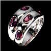 Image 1 : Natural Rhodolite Garnet Ring