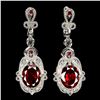 Image 1 : Natural Mozambique Garnet & White Topaz