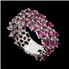 Image 1 : Natural Rhodolite Garnet Ring