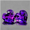 Image 1 : Natural Purple Amethyst Heart Pair  [Flawless-VVS]