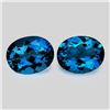 Image 1 : Natural Intense London Blue Topaz Pair {Flawless-VVS}