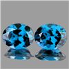 Image 1 : Natural London Blue Topaz Pair {Flawless-VVS1}