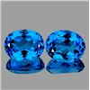 Image 1 : Natural Intense Swiss Blue Topaz Pair {Flawless-VVS}