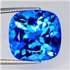 Image 1 : Natural Cushion Swiss Blue Topaz 12 MM {Flawless-VVS}