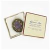 Image 1 : Antique Giovanni Apa 14K Gold Hand Carved Amethyst Cameo DETAILED Brooch Pendant