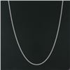 Image 4 : NEW Unisex Solid 14k White Gold 2.3mm Miami Cuban Curb Link 20" Chain Necklace